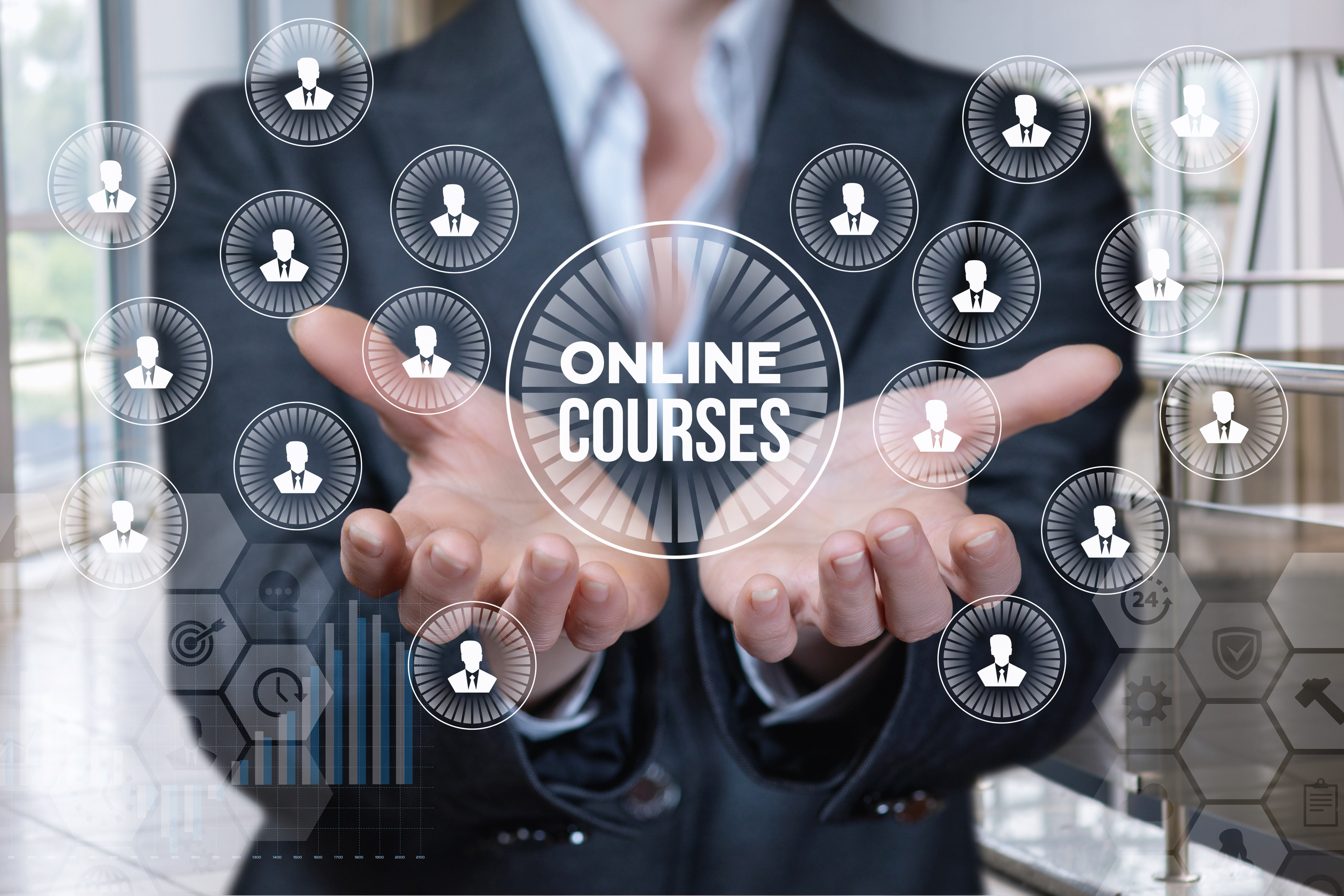 The concept is the online business course principle